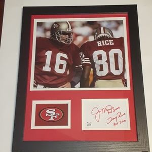 Joe Montana & Jerry Rice Authentic Autograph COA